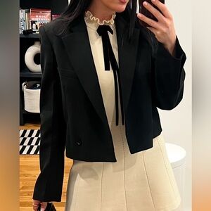 Zara oversized crop blazer